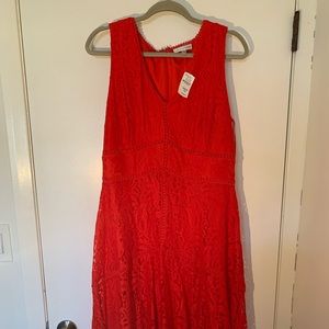 NWT Red lace dress - Neiman Marcus - size 14